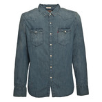 Basic Button-Up Shirt // Denim Delve (L)