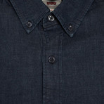 Classic Button-Up Shirt // Dark Blue (S)