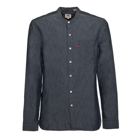 Long Sleeves Button-Up Shirt // Denim (S)