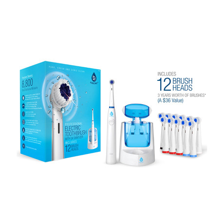 Electric Toothbrush with UV Sanitizer
