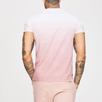 Faded Tee // White + Pink (M)