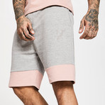 Shorts // Gray + Pink (M)