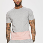 Shirt // Gray + Pink (XL)
