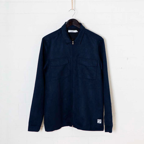 Suedette Over-Shirt // Navy (XS)