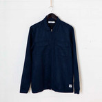 Suedette Over-Shirt // Navy (S)