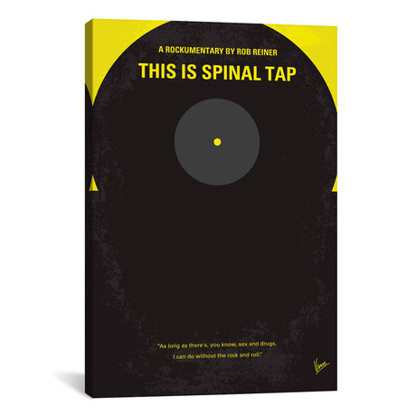This Is Spinal Tap Minimal Movie Poster // Chungkong (26"W x 18"H x 0.75"D)