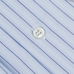 Gianni Striped Cotton French Cuff Dress Shirt // Sky Blue (US: 17R)