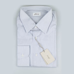 Striped Twill Cotton Dress Shirt // Gray (17.5R)