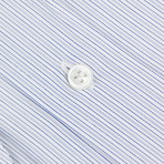 Striped Twill Cotton Dress Shirt // Gray (17.5R)