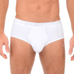 Pima Cotton Contour Pouch Brief //White (M)