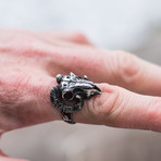 Animal Collection // Ram Skull Ring // Silver (9)