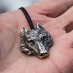 Animal Collection // Wolf Pendant // Silver