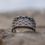Honeycomb Ring // Silver (6)
