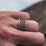 Honeycomb Ring // Silver (13)
