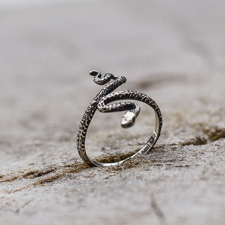 Tiny Snake Ring // Silver (10)