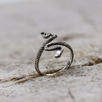 Tiny Snake Ring // Silver (7)