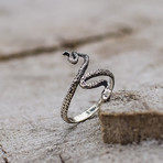 Tiny Snake Ring // Silver (9)