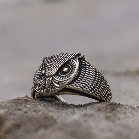 Owl Ring // Silver (5)