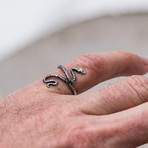 Tiny Snake Ring // Silver (7)