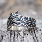 Animal Collection // Stylized Feather Ring // Silver (9)