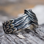 Animal Collection // Stylized Feather Ring // Silver (7)