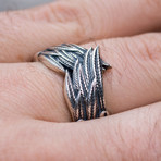 Animal Collection // Stylized Feather Ring // Silver (9)