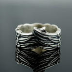 Animal Collection // Stylized Feather Ring // Silver (12)