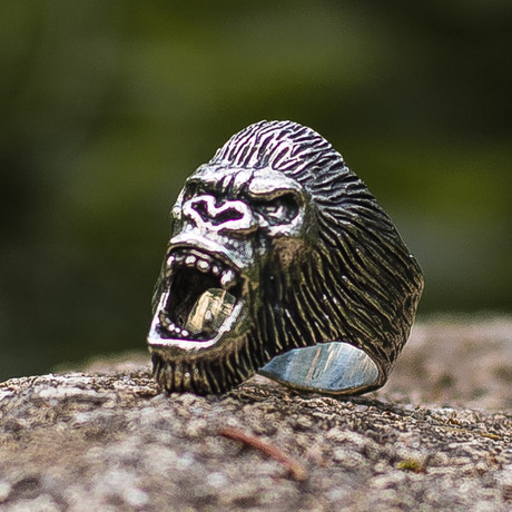 Animal Collection // Monkey Ring // Silver (7)