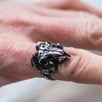 Animal Collection // Ram Skull Ring // Silver (9)
