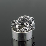Animal Collection // Viking Raven Ring // Silver (13)