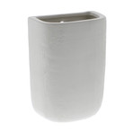 Ceramic Wall Pocket // Tall // White // Set of 2