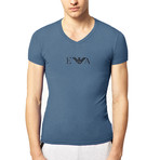 V-Neck T-Shirt // Dolphin (M)
