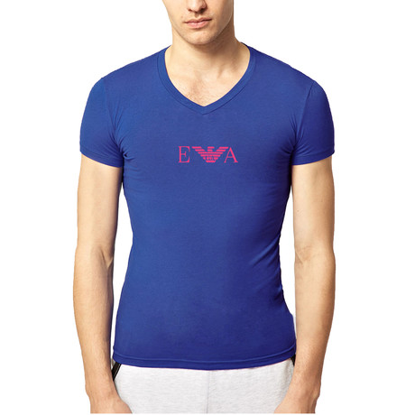 V-Neck T-Shirt // Blue (S)