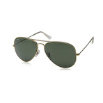 Ray-Ban // Aviator Large Metal Sunglasses // Black + Green