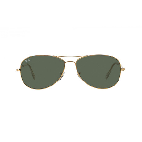 Ray-Ban // Cockpit Sunglasses // Gold + Green