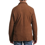 Suede Lined Jacket // Brown (Euro: 48)