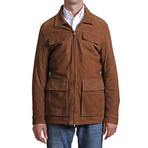 Suede Lined Jacket // Brown (Euro: 46)