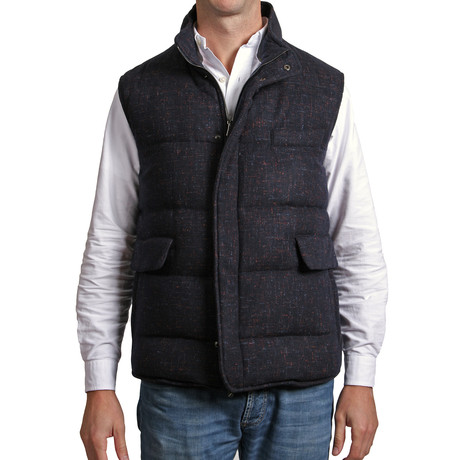 Cashmere Puffer Vest // Red (Euro: 46)