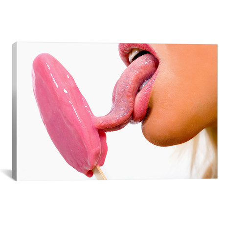 Ice-cream Licking // Unknown Artist (18"W x 26"H x 0.75"D)