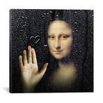 Mona Lisa Shower // Dot Pigeon (12"W x 12"H x 0.75"D)