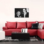 Martin Luther King Jr. And Malcolm X // Globe Photos, Inc. (26"W x 18"H x 0.75"D)