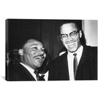 Martin Luther King Jr. And Malcolm X // Globe Photos, Inc. (26"W x 18"H x 0.75"D)