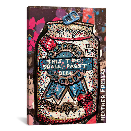 This Too Shall Pabst // Heather Freitas (26"W x 18"H x 0.75"D)