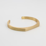 Signet Cuff Bracelet // Gold (Small (5"-6.75"))