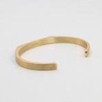 Signet Cuff Bracelet // Gold (Small (5"-6.75"))