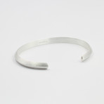 Triangle Cuff Bracelet // Silver (Large (6.75"-8.5"))