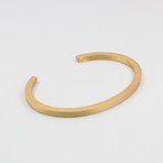 Square Cuff Bracelet // Gold (Small (5"-6.75"))