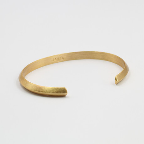 Triangle Cuff Bracelet // Gold (Small (5"-6.75"))