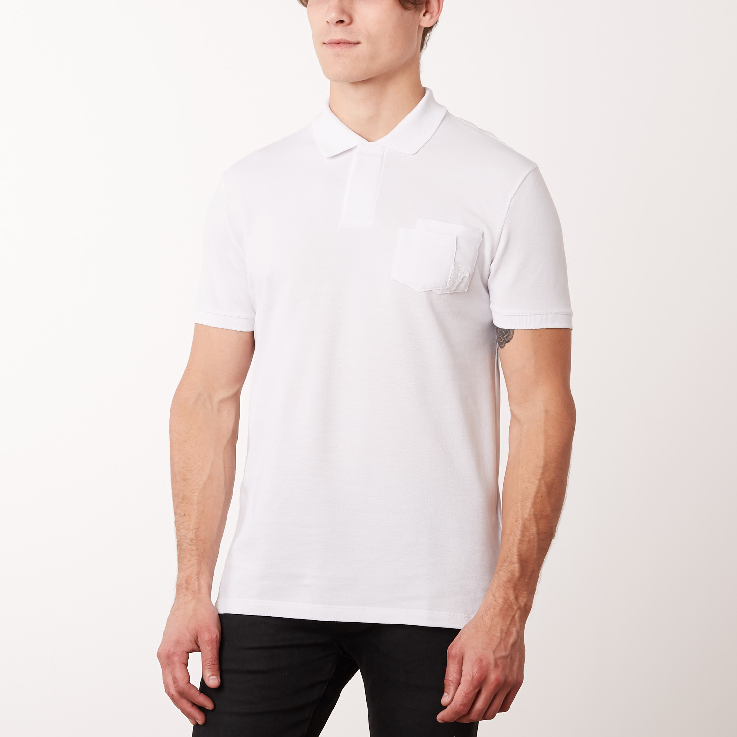 Pocket Polo Shirt // White (S) - Designer Fashion - Touch of Modern