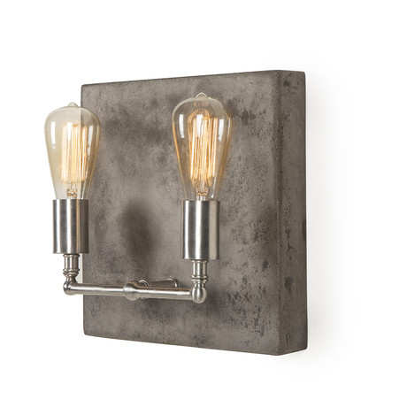 Factory Sconce // Double // Nickel